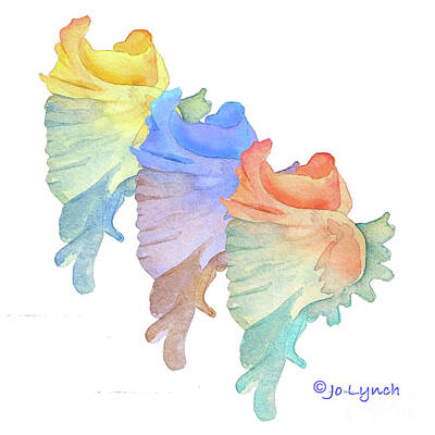  Painting - Sea Shells in Beach Colors by Jo Lynch