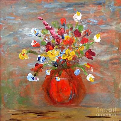  Painting - Spring Blooms II by Sharon Yencharis