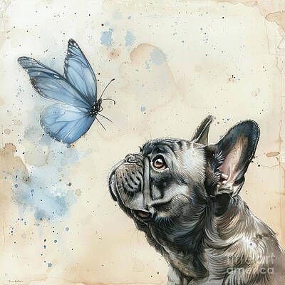 Dog And Butterfly Paintings