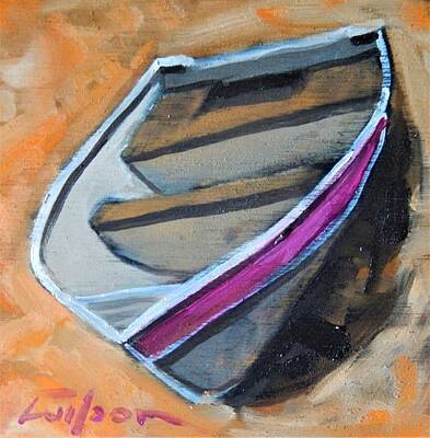  Painting - Tim's Dinghy by Ron Wilson