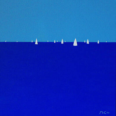  Painting - White Sails by K McCoy