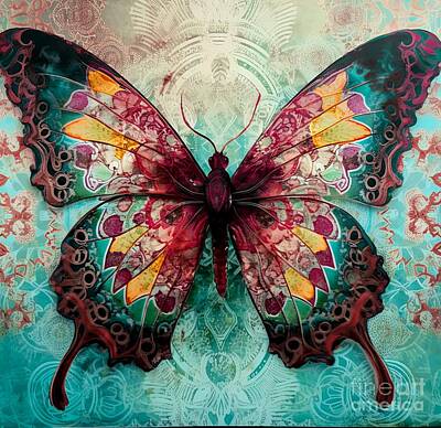 Geometric Butterfly Fine Art Print