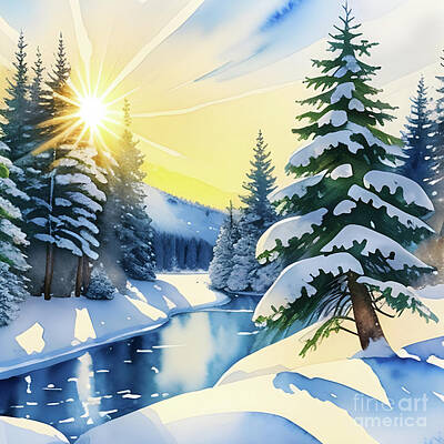 Winter Solstice Digital Art