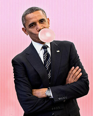  Photograph - Blowin' Obama by George Shubin
