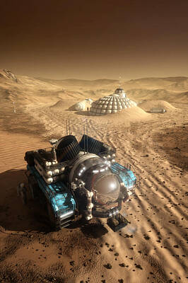  Digital Art - Mars Exploration Vehicle by Bryan Versteeg