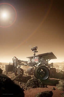  Digital Art - MERS Rover by Bryan Versteeg