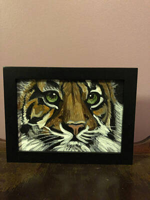  Painting - Portrait of a tiger by Mary Beth D'Aloia
