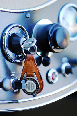 1948 MG TC Key Ring Photograph by Jill Reger