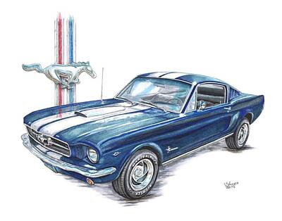 1964 Mustang Drawing