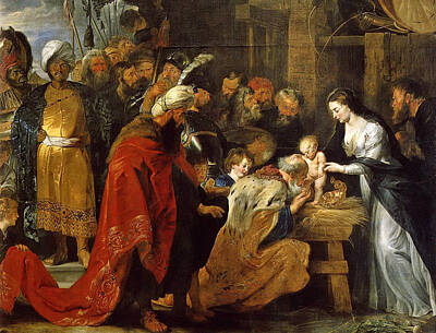 The Adoration Of The Magi Peter Paul Rubens Painting - The Adoration Of The Magi by Peter Paul Rubens