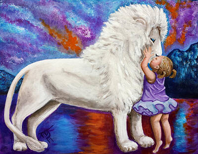 Kissing The King Painting by Pamorama Jones