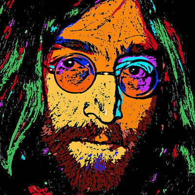 Pop Art Lennon Digital Art by David G Paul