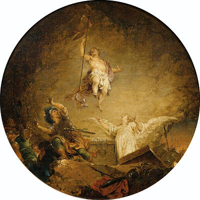 Resurrection Painting - The Resurrection by Januarius Zick