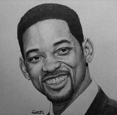 Will Smith Drawing by Carlos Velasquez Art