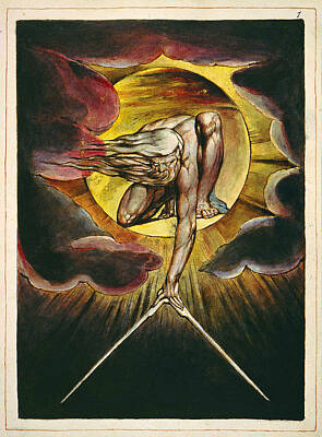 William Blake Drawing - Europe A Prophecy by William Blake