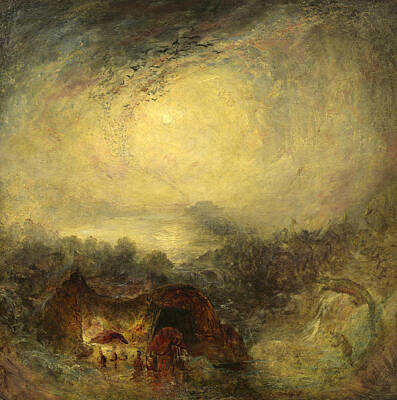 The Evening Of The Deluge Painting - The Evening Of The Deluge by Joseph Mallord William Turner