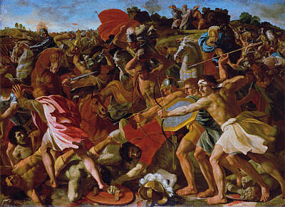  Painting - The Victory Of Joshua Over The Amalekites by Nicolas Poussin