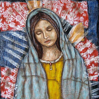 Our Lady Of Guadalupe Painting by Rain Ririn 