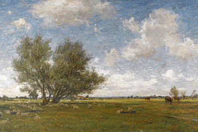  Painting - A Wide Pasture by James Aumonier