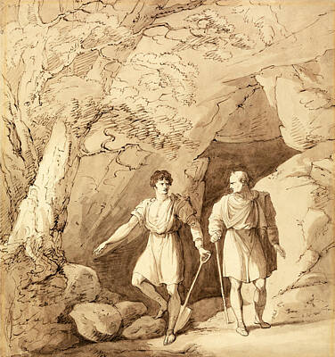  Drawing - Alcibiades And Timon by Richard Westall