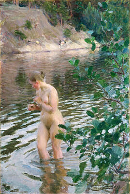 Anders Zorn Painting - Bather by Anders Zorn