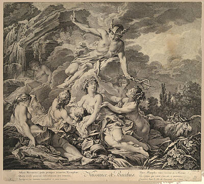  Drawing - Birth Of Bacchus by Pierre-Alexandre Aveline