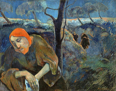Paul Gauguin Painting - Christ In The Garden Of Olives by Paul Gauguin