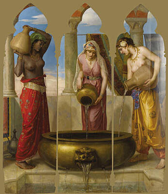 Africa Painting - Europe. Asia. Africa by Walter Crane