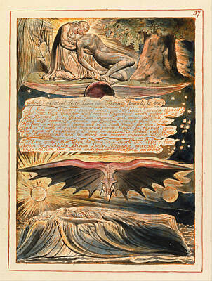 William Blake Drawing - Jerusalem. Plate 37 by William Blake