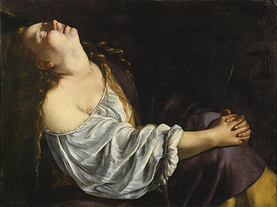 Artemisia Gentileschi Painting - Mary Magdalene by Artemisia Gentileschi