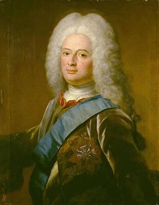 Philip Van Dijk Painting - Portrait Of William Viii Landgrave Of Hesse-kassel by Philip van Dijk