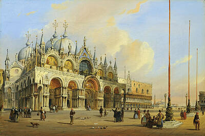  Painting - Saint Mark's Basilica, Venice by Carlo Grubacs