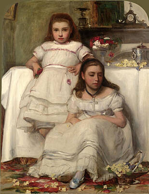  Painting - Sisters by Frank Holl