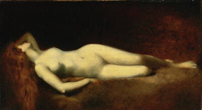 Jean-jacques Henner Painting - Sleeping Woman by Jean-Jacques Henner