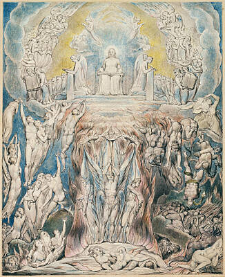 William Blake Drawing - The Day Of Judgment by William Blake