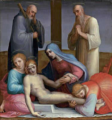  Painting - The Deposition by Fra Paolino da Pistoia