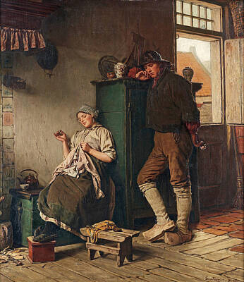  Painting - The Desperate Suitor by Ferdinand Fagerlin