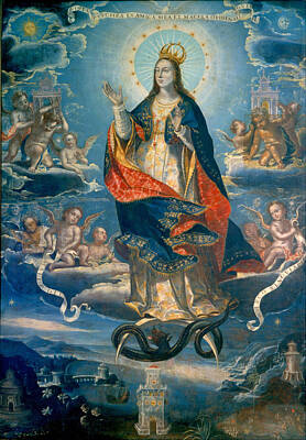 Immaculate Conception Painting - The Immaculate Conception by Baltasar de Echave Ibia
