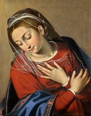 Pulzone Painting - The Madonna Annunciate by Scipione Pulzone