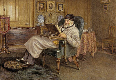  Drawing - Thomas Carlyle. Historian And Essayist by Helen Allingham