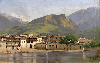  Painting - View Of Lake Maggiore by Carlo Pizzi