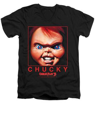 Red Eye V-Neck T-Shirts