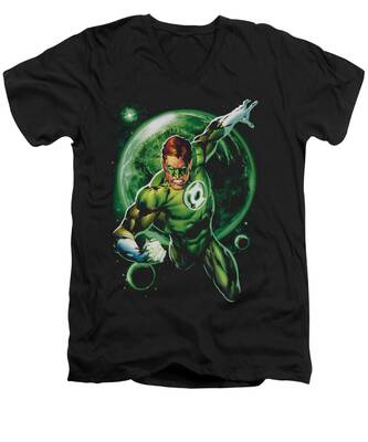 Green Lantern V-Neck T-Shirts