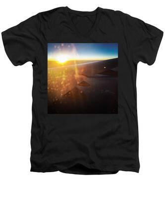 Airplane V-Neck T-Shirts