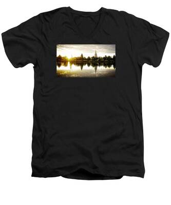 Idaho Falls Temple V-Neck T-Shirts
