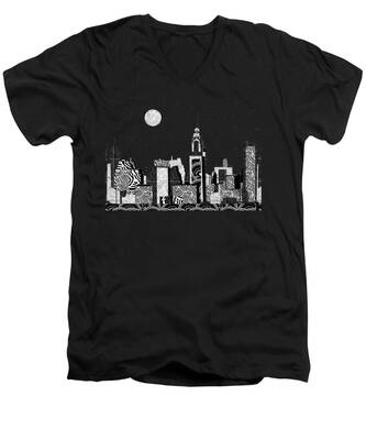 Upper Manhattan V-Neck T-Shirts