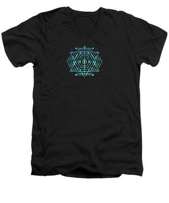 Diamond Shape V-Neck T-Shirts