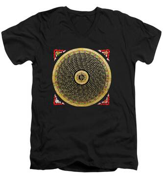 Nepal Mandala V-Neck T-Shirts