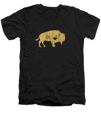 Montana Bison V-Neck T-Shirts