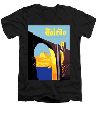 Toledo Spain V-Neck T-Shirts